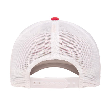 Logic Curved Bill Mesh Trucker 2 Tone -Red/White - Snapback