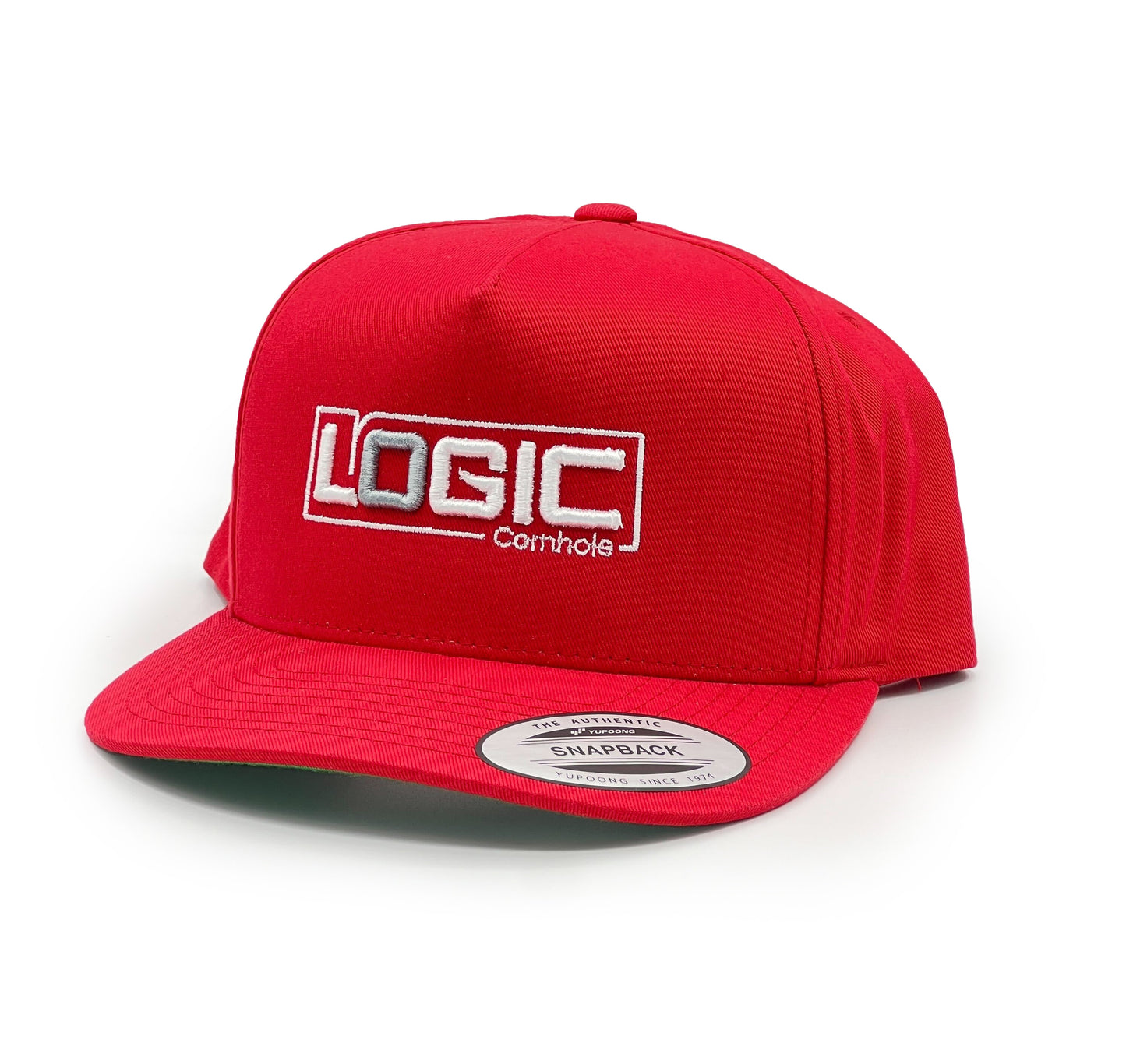 Logic Flat Bill Hat - Red - Snapback